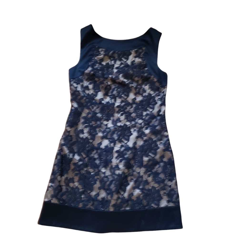 Bebe Short Sleeve Black Lace Dress.